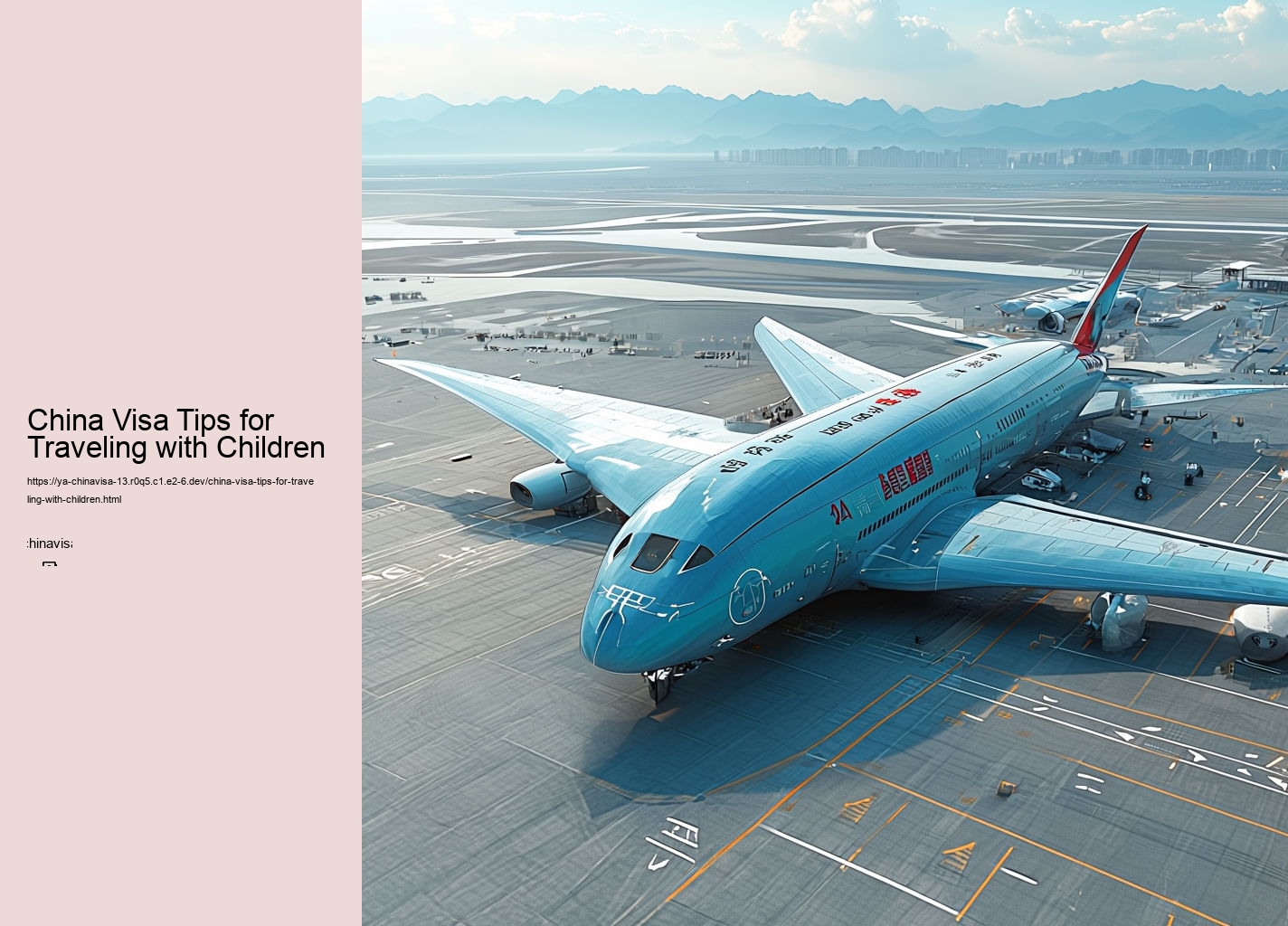 China Visa Tips for Traveling with Children